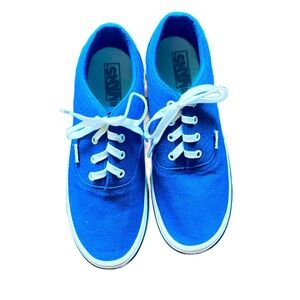 VANS Authentic Old Schools Royal Blue & True White. Never Worn. 8 Men/9.5 Women.
